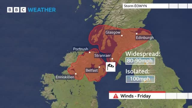 Warning Issued Ahead of Storm Called Éowyn